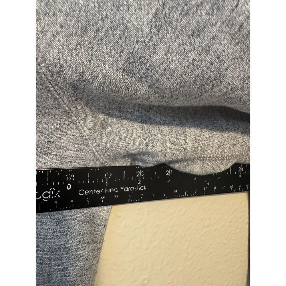 Jordan Nike Wings Fleece Hoodie Sweatshirt Gray Full Zip Size Medium - Picture 4 of 7